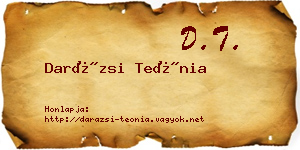 Darázsi Teónia névjegykártya